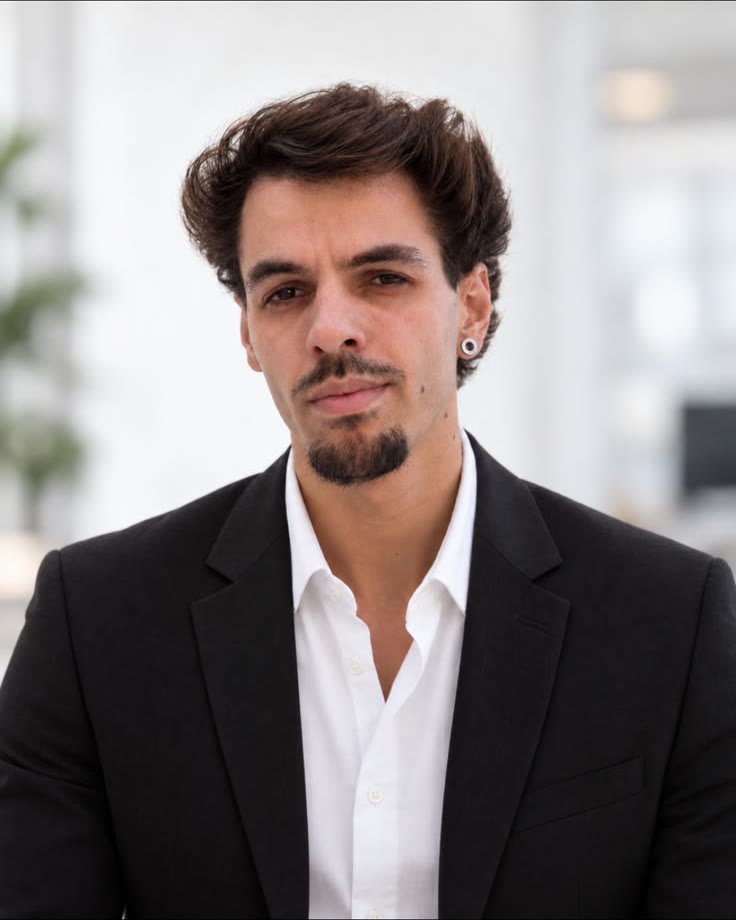 Bruno Silva, founder of ELOVARNE, in a black jacket and white shirt.